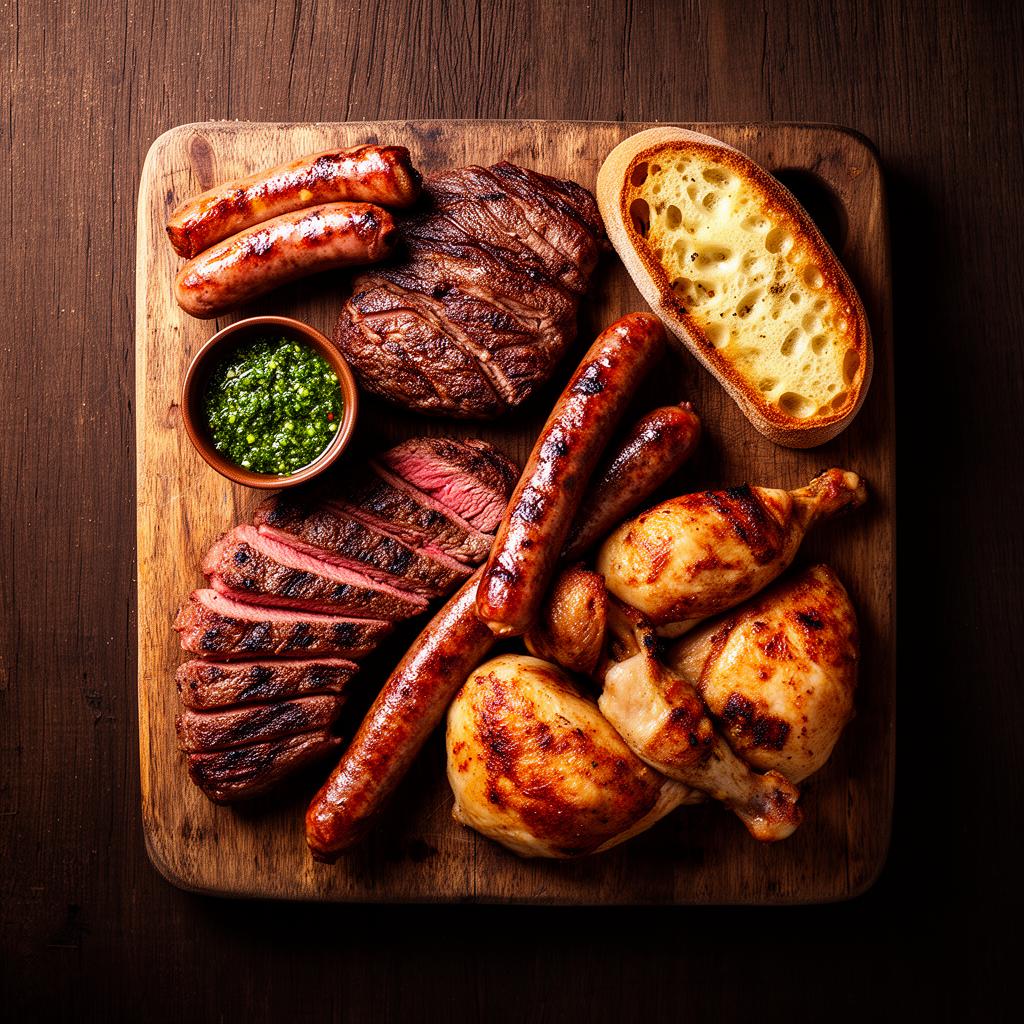 Variedade de carnes assadas na Airfryer
